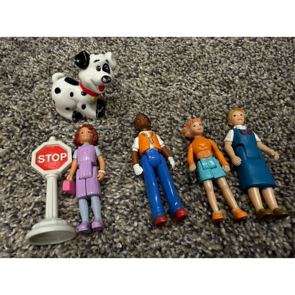 Vintage Sweet Streets School Bus Crossing Figures
